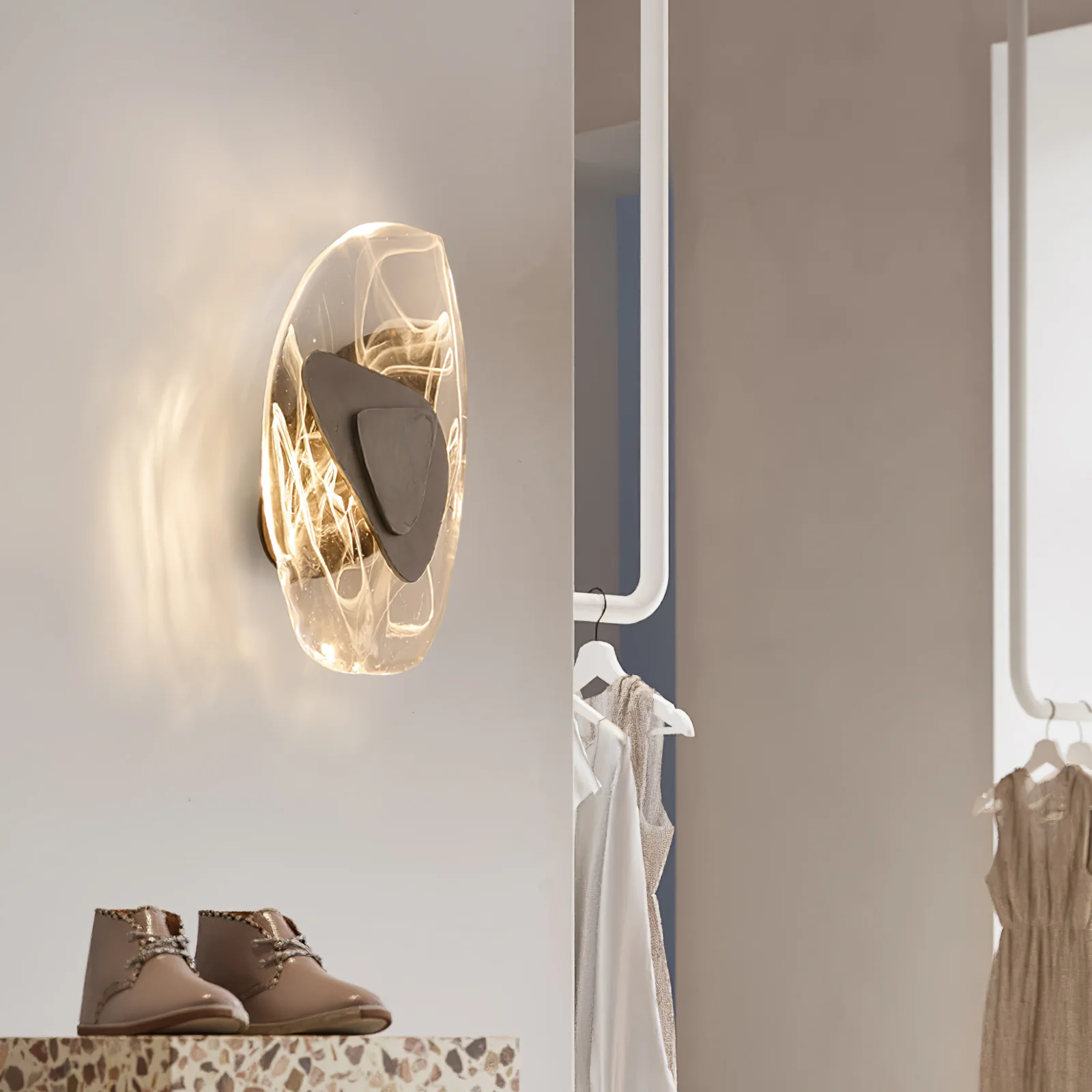 DC1725 Wall Lamp - ∅ 7.9″ x H 12.2″ / Dia 20cm x H 31cm Set of 2 / Copper / Cool Light
