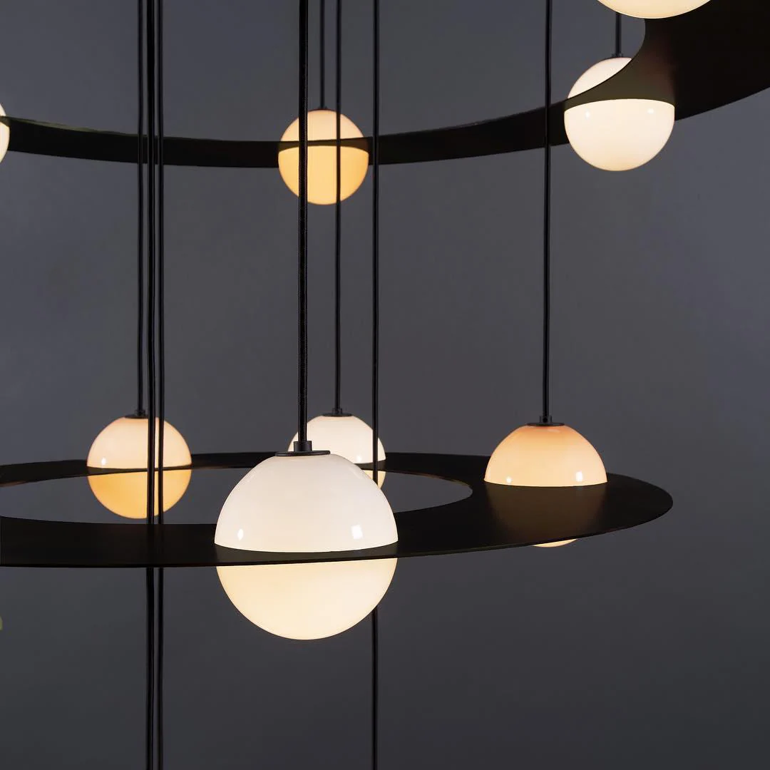 Orbion Black Pendant Lamp - Laurent-07 ∅85см x 20см, черный