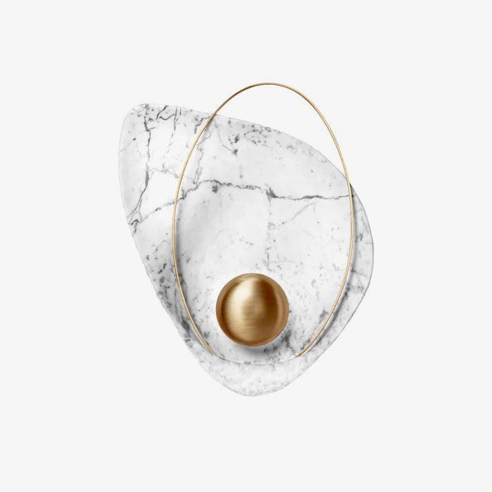 Настенный светильник Pearl - ∅27см x 40см, белый, теплый свет