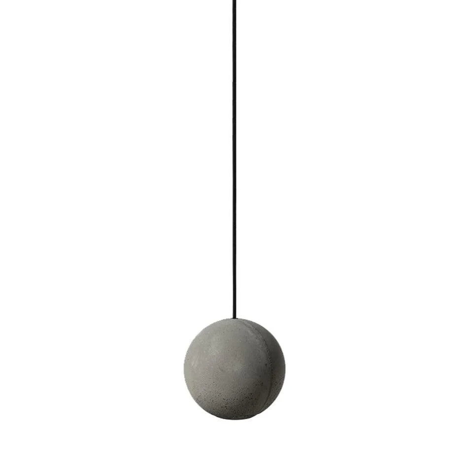Подвесной светильник Moon Concrete - 2 плафона ∅24см x 150см, серый