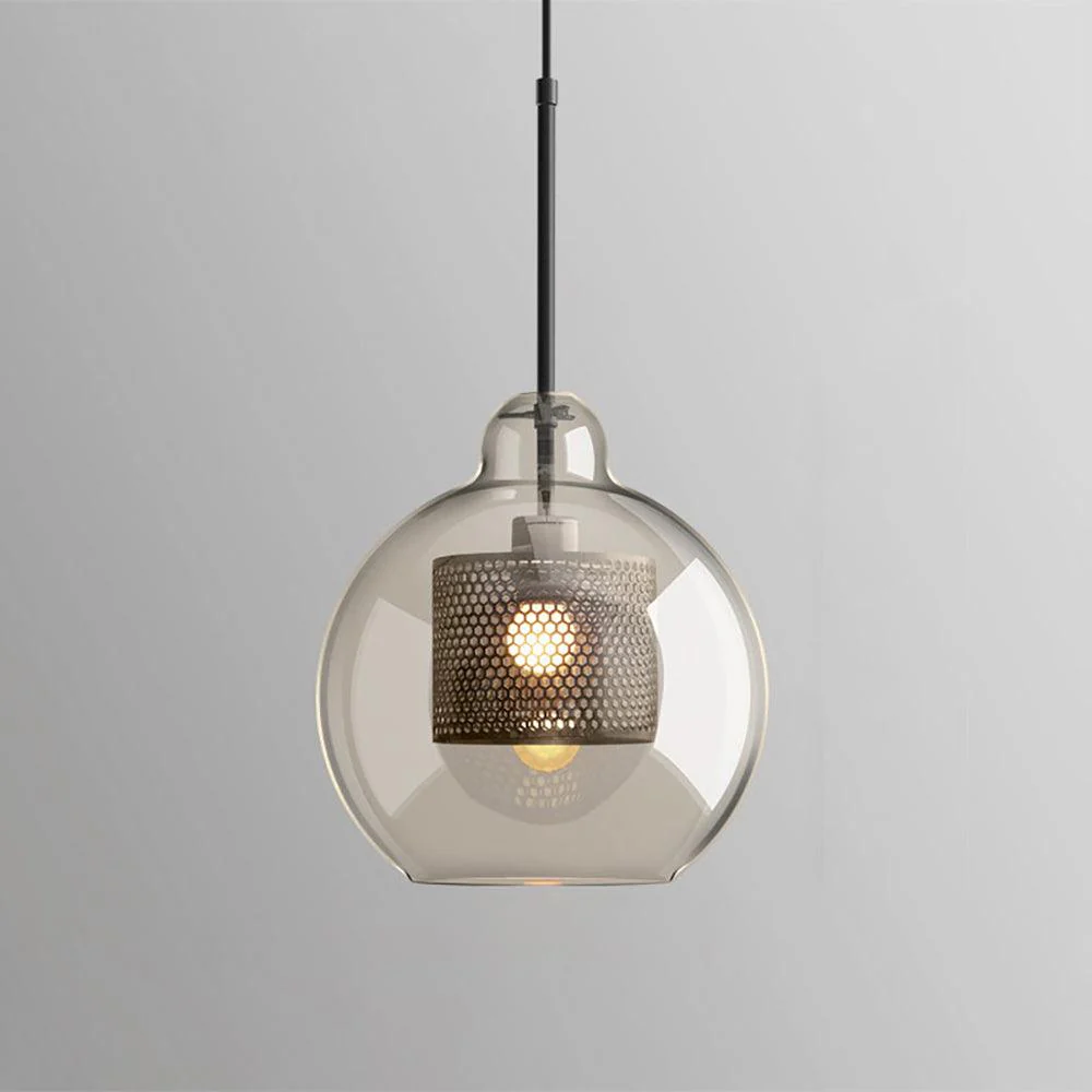 Подвесной светильник Chiswick Glass - груша, ∅25см x 28см, черный, стекло