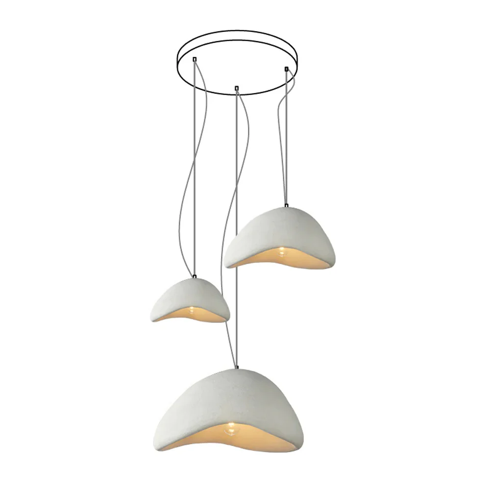 Люстра Khmara Halia Combination A - ∅40см x 22см + ∅60см x 33см, серый, длинное крепление