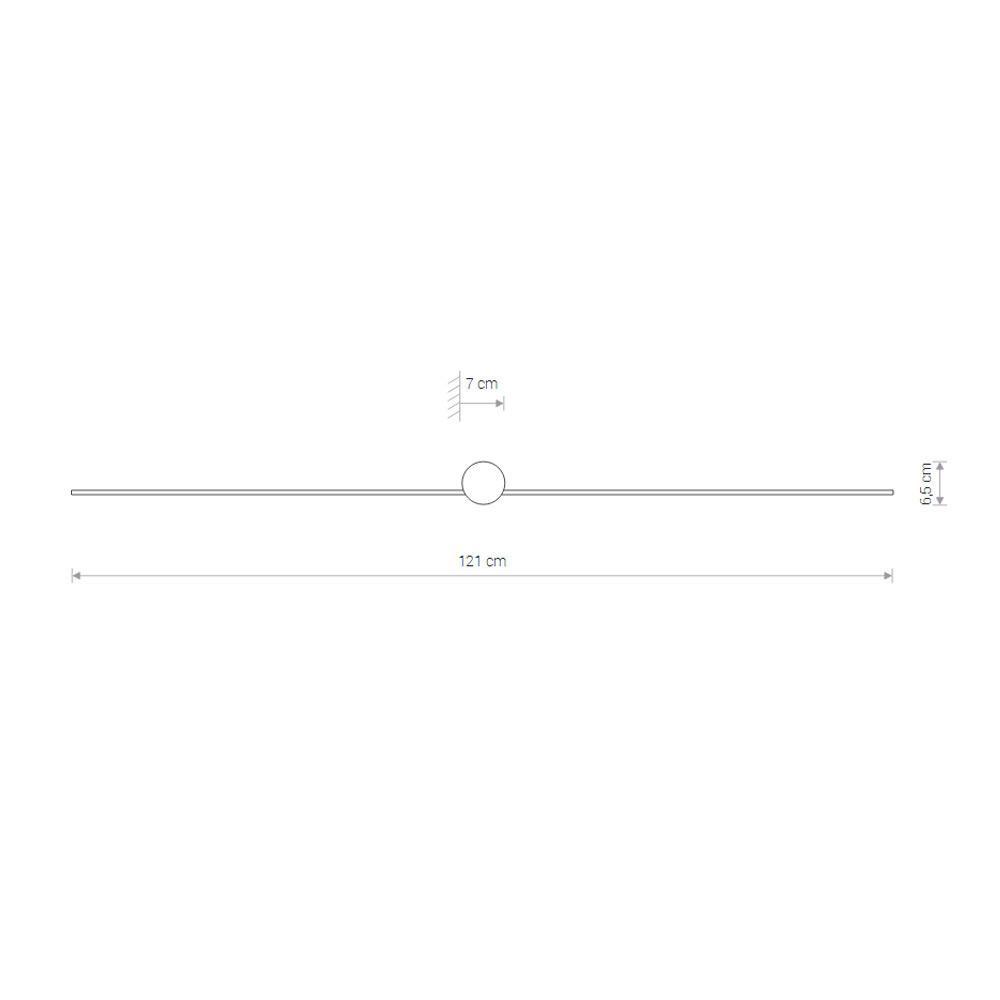 Настенный светильник Nowodvorski Pin Led L IP44 4000K 15W 8130