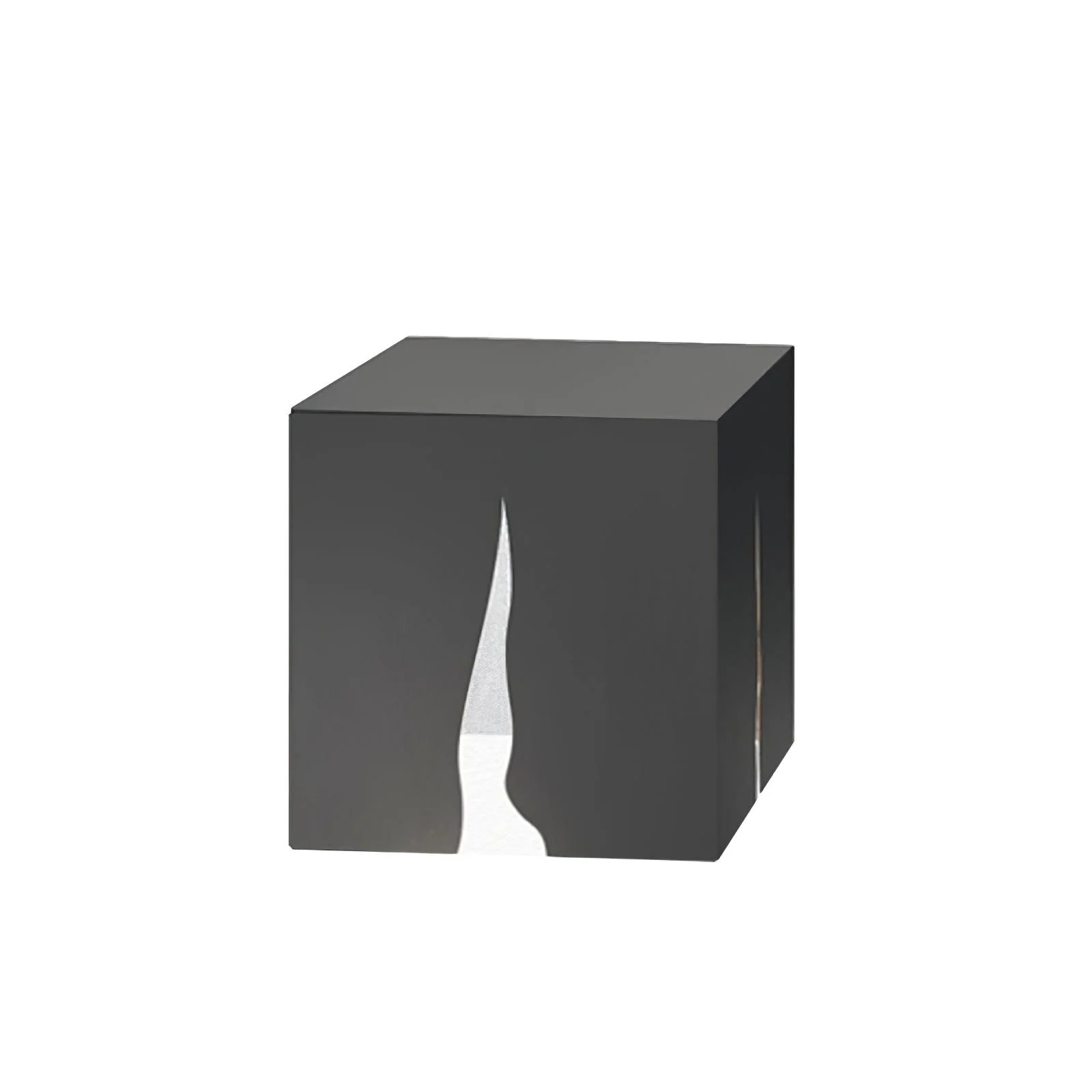 Уличный светильник Crack Cube - ∅30см x 30см, ржавый цвет, теплый свет