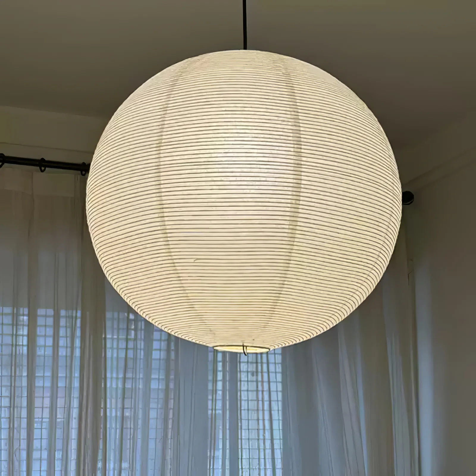 Подвесной светильник Washi Paper Round Series - ∅90см, белый
