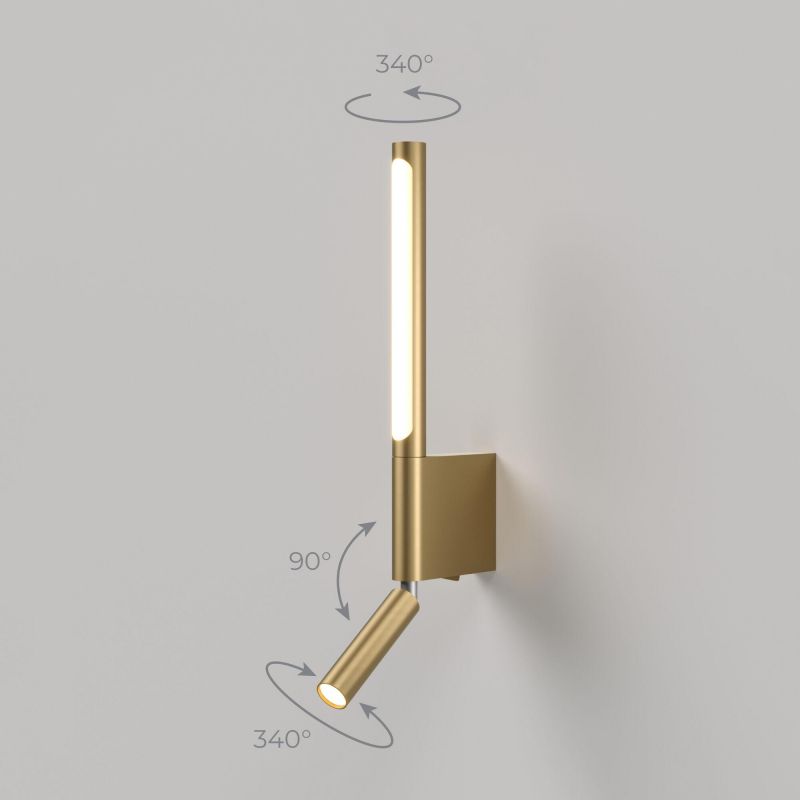 Настенный светодиодный светильник Sarca LED 3000K 40111/LED латунь 4690389204746
