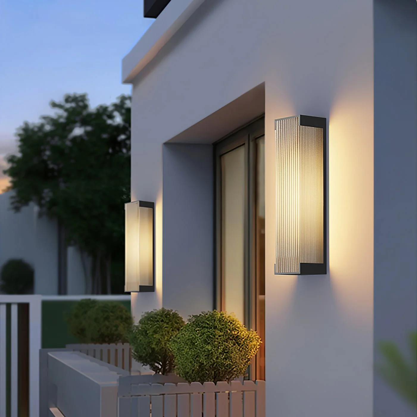 Уличный светильник Rectangular Solar - 15см x 50см x 5см, теплый свет