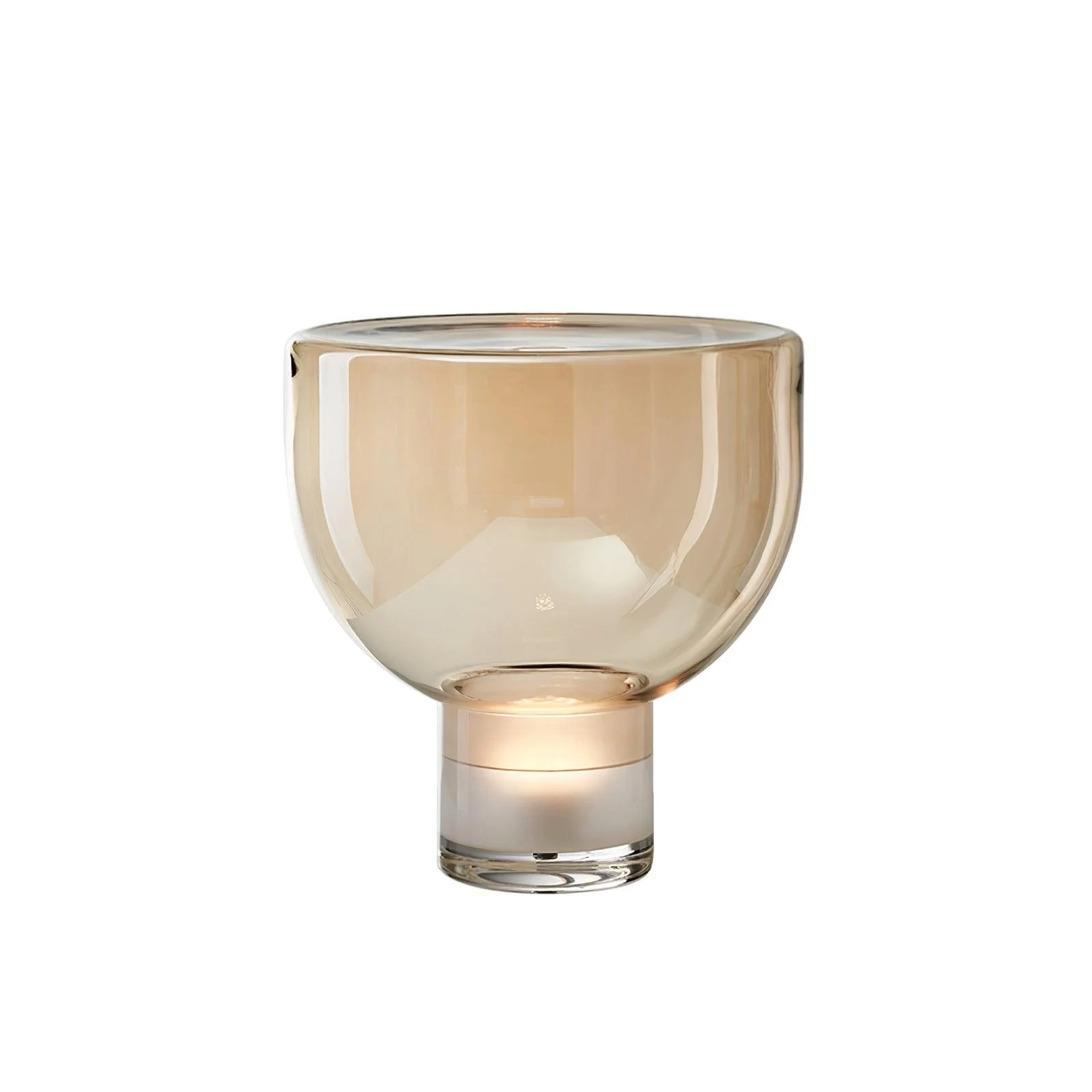 Aella Table Lamp - ∅ 14.9″ x H 14.5″ / Dia 38cm x H 37cm / Cognac / UK plug