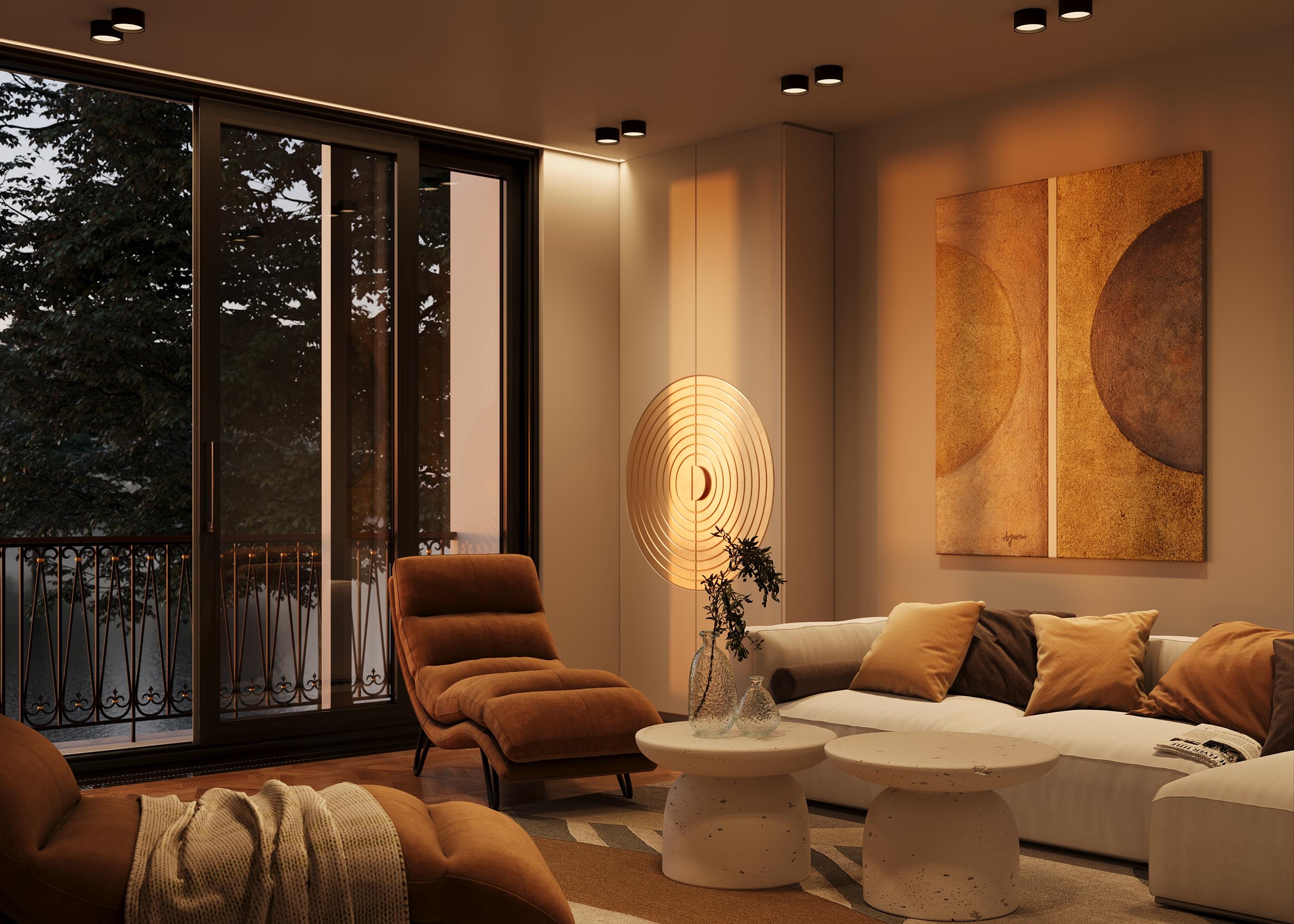 Потолочный светильник Maytoni Glare 12W LED 3000K C091CL-12W3K-B