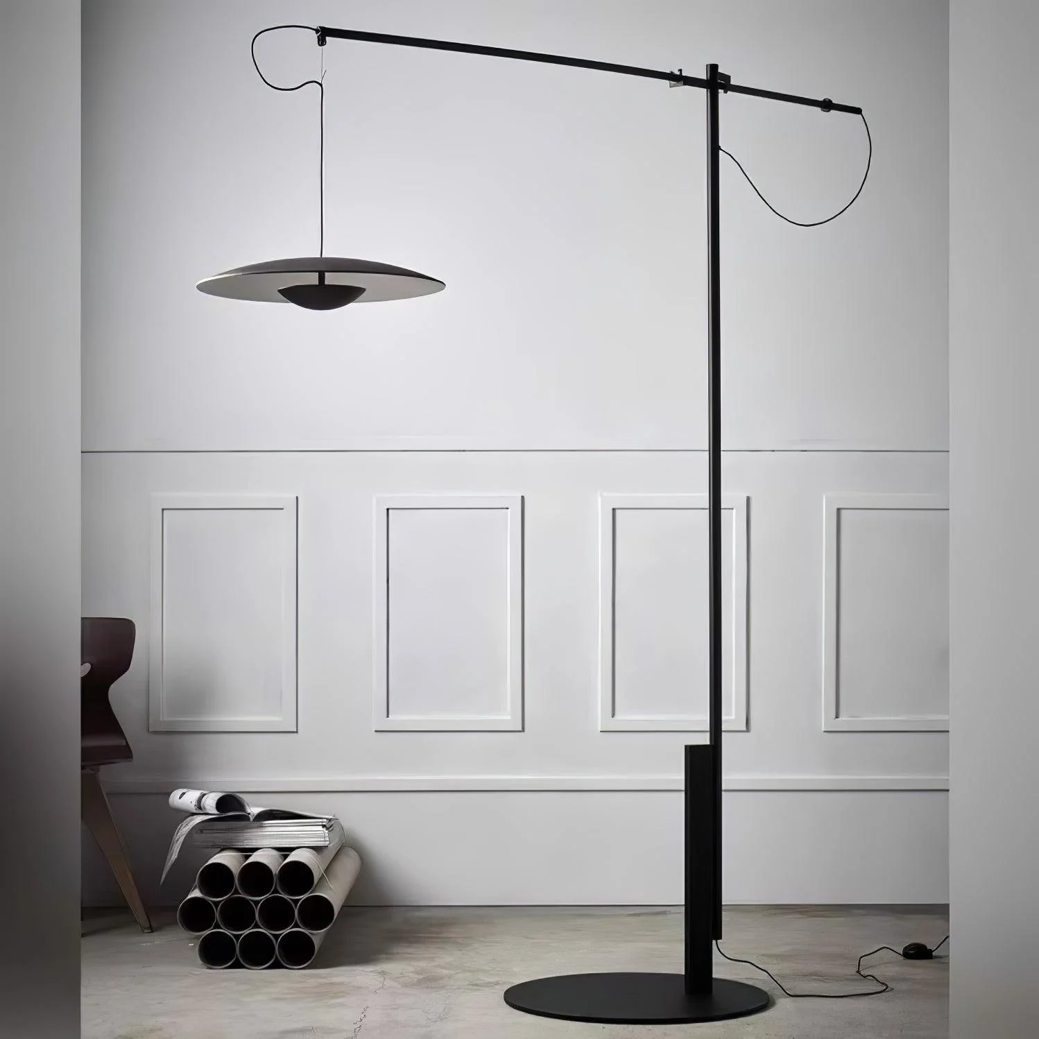 Торшер Innovative Directional - ∅139см x 180см, черный матовый