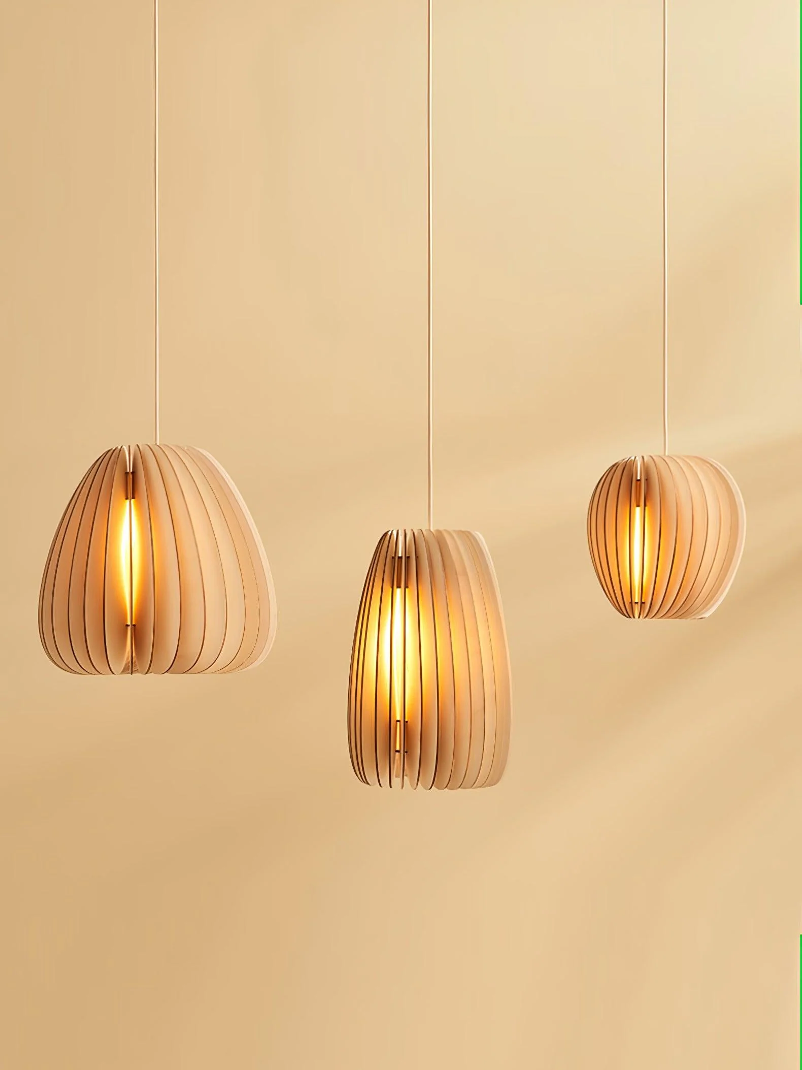 Подвесной светильник Wooden Orb - ∅25см x 25см, натуральное дерево