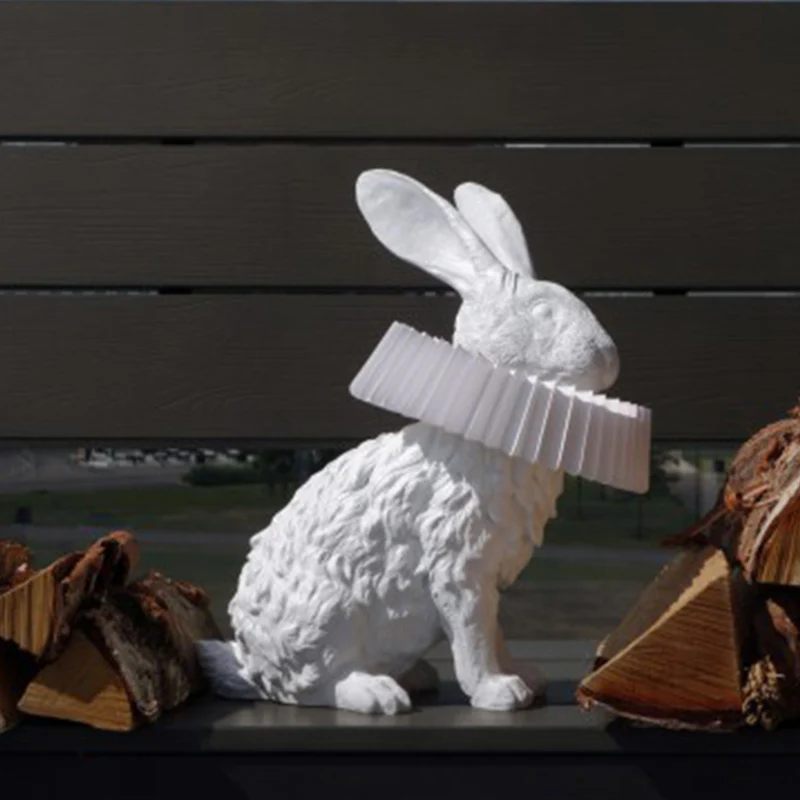 Rabbit X Table Lamp - Sit: ∅ 11.8″ x H 12.6″ / Cool Light / UK plug