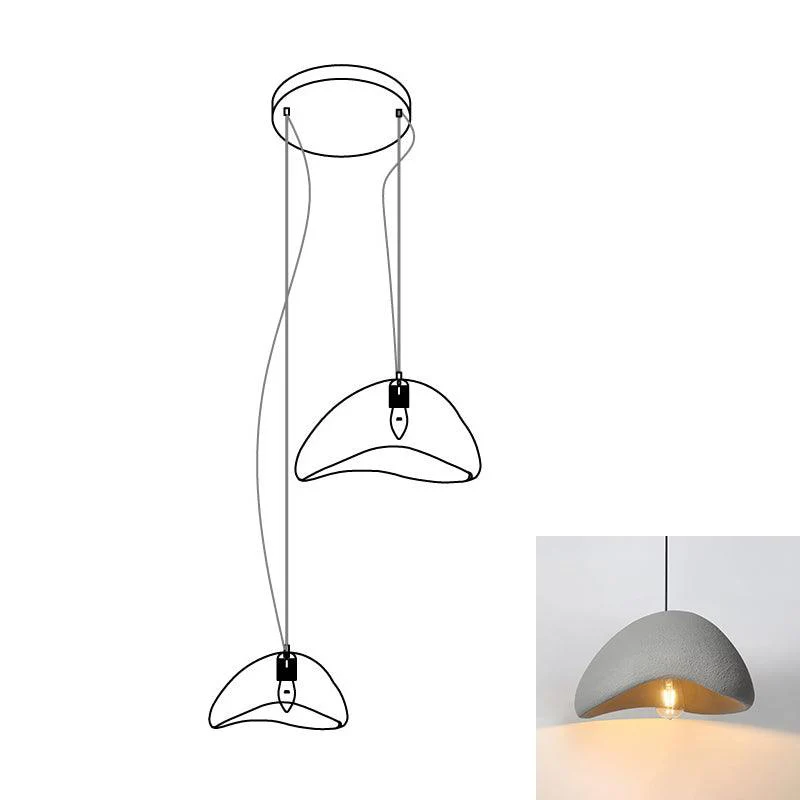 Люстра Khmara Halia Combination A - ∅40см x 22см + ∅60см x 33см, серый, длинное крепление