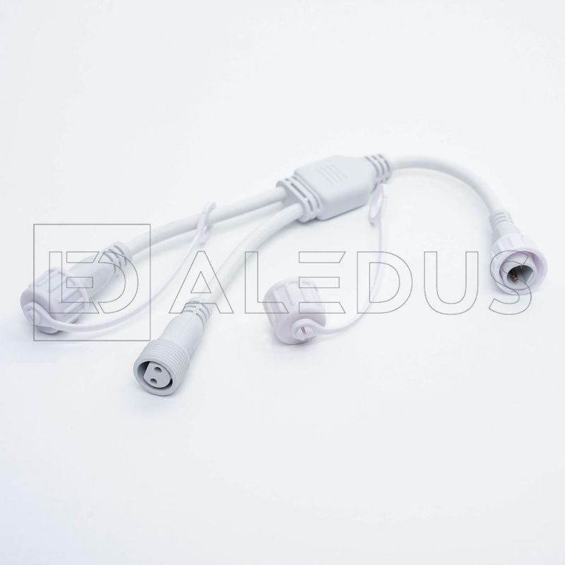 Разветвитель ALEDUS 1-2, 2Pin, белый SP-2Lines-W