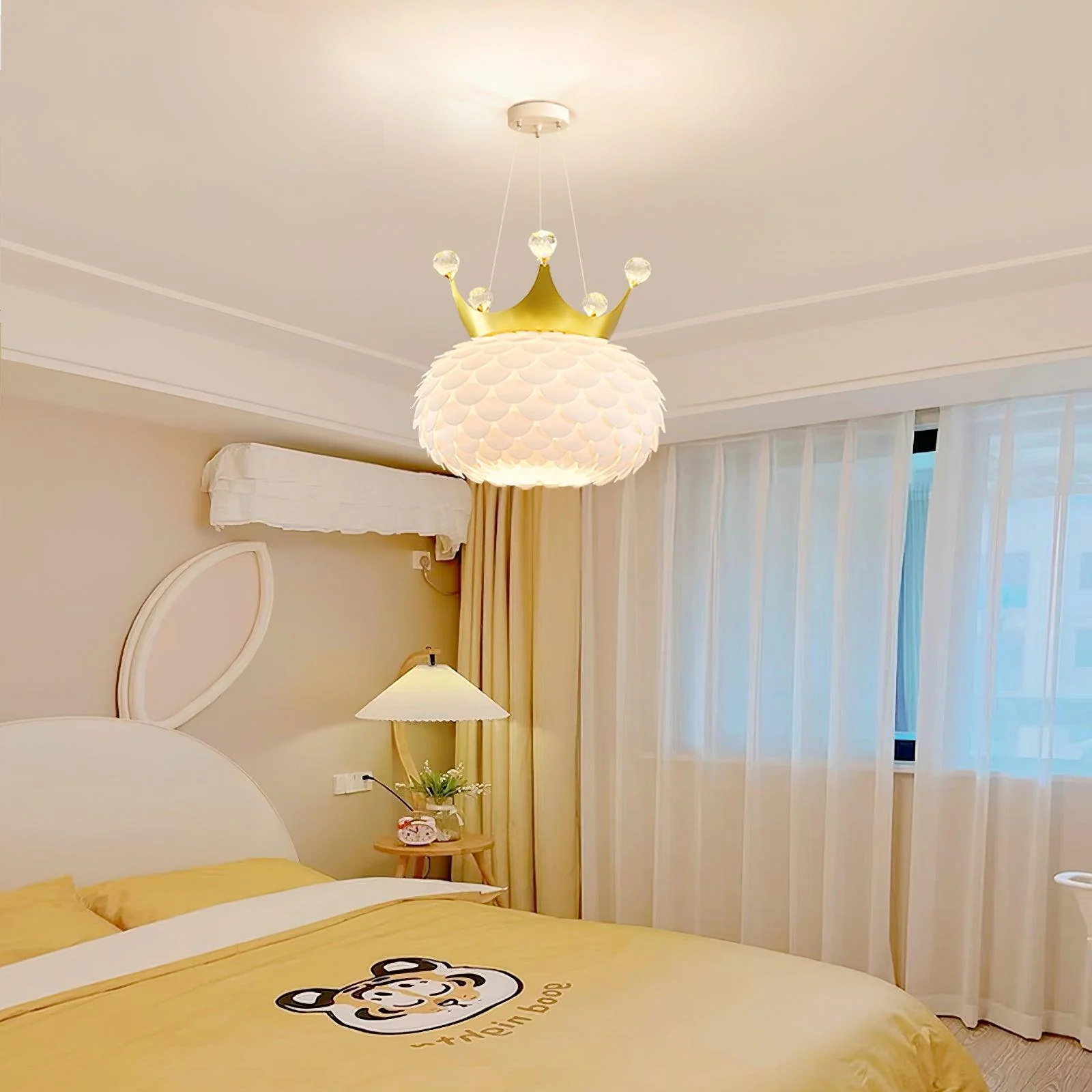 Подвесной светильник Aluvia Crown - ∅45см x 59см, золотой