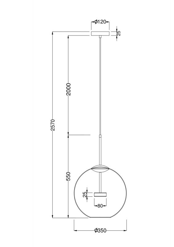 Подвесной светильник Maytoni Cometa MOD056PL-L12G3K