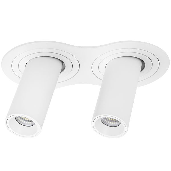 Комплект из светильника и рамки Lightstar INTERO TUBO LED 10W*2 500LM*2 60G БЕЛЫЙ 4000K (217626+217264+217264), шт i626264