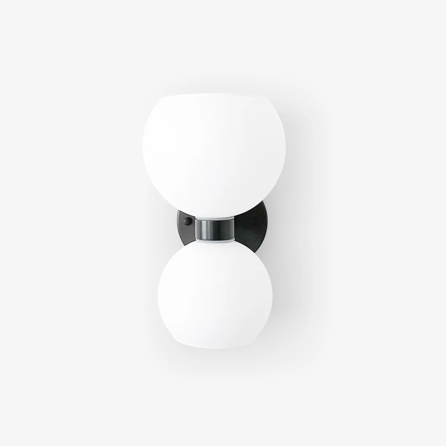 Round Pearl Sconce - Set of 2 / Brass / Smoke grey