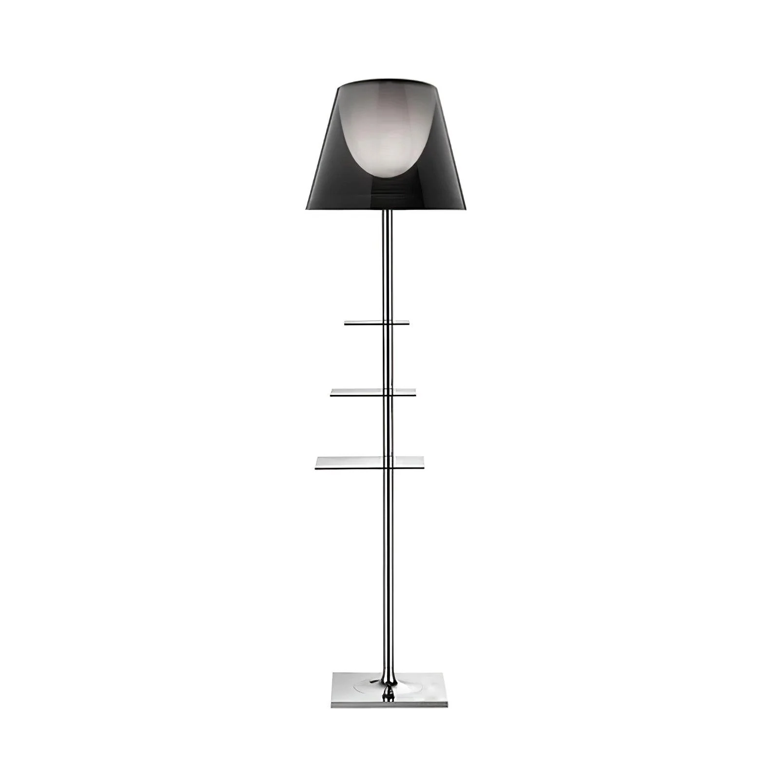 Chrome Prism Side - ∅40см х 153см, хром, прозрачный акрил