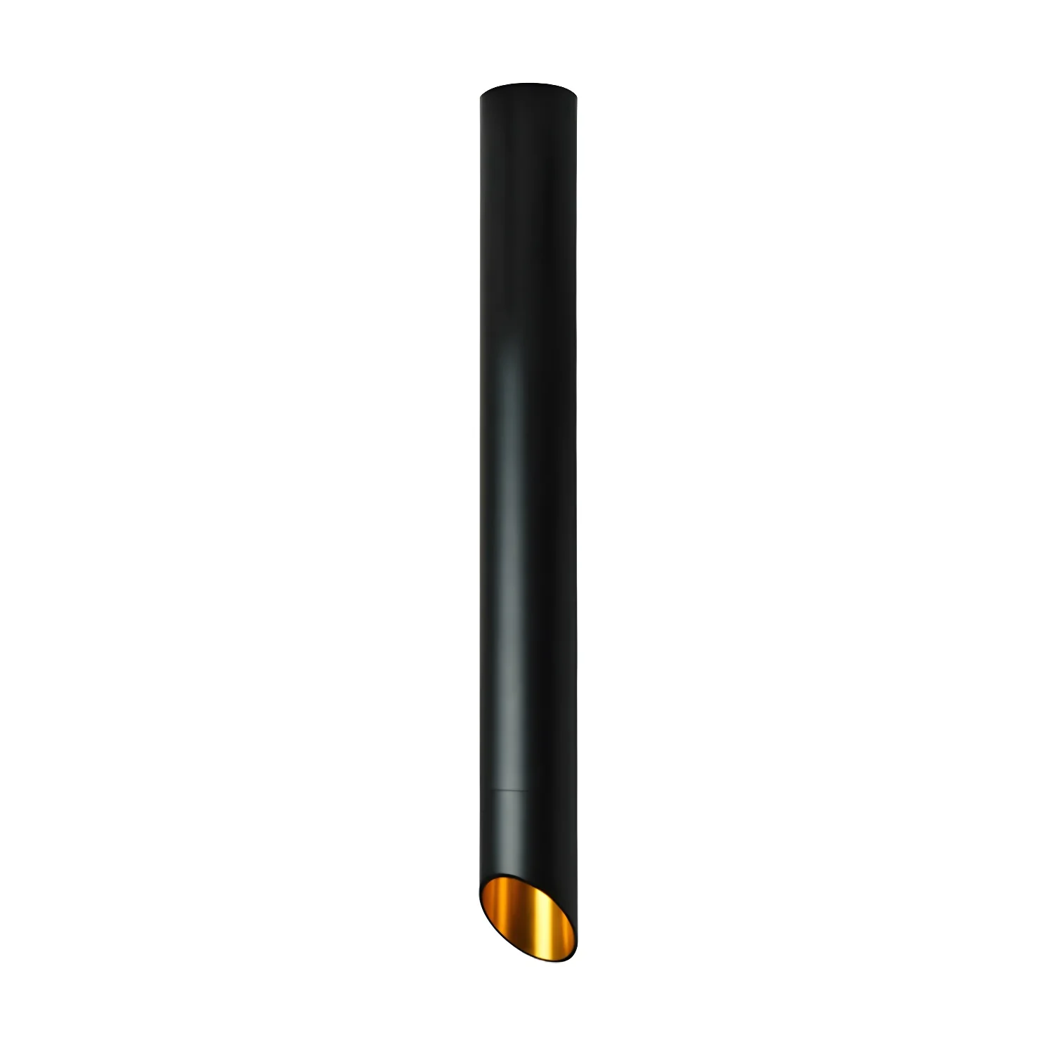 Потолочный светильник Hazel Tube Surface - ∅6см x 60см, черный, теплый свет