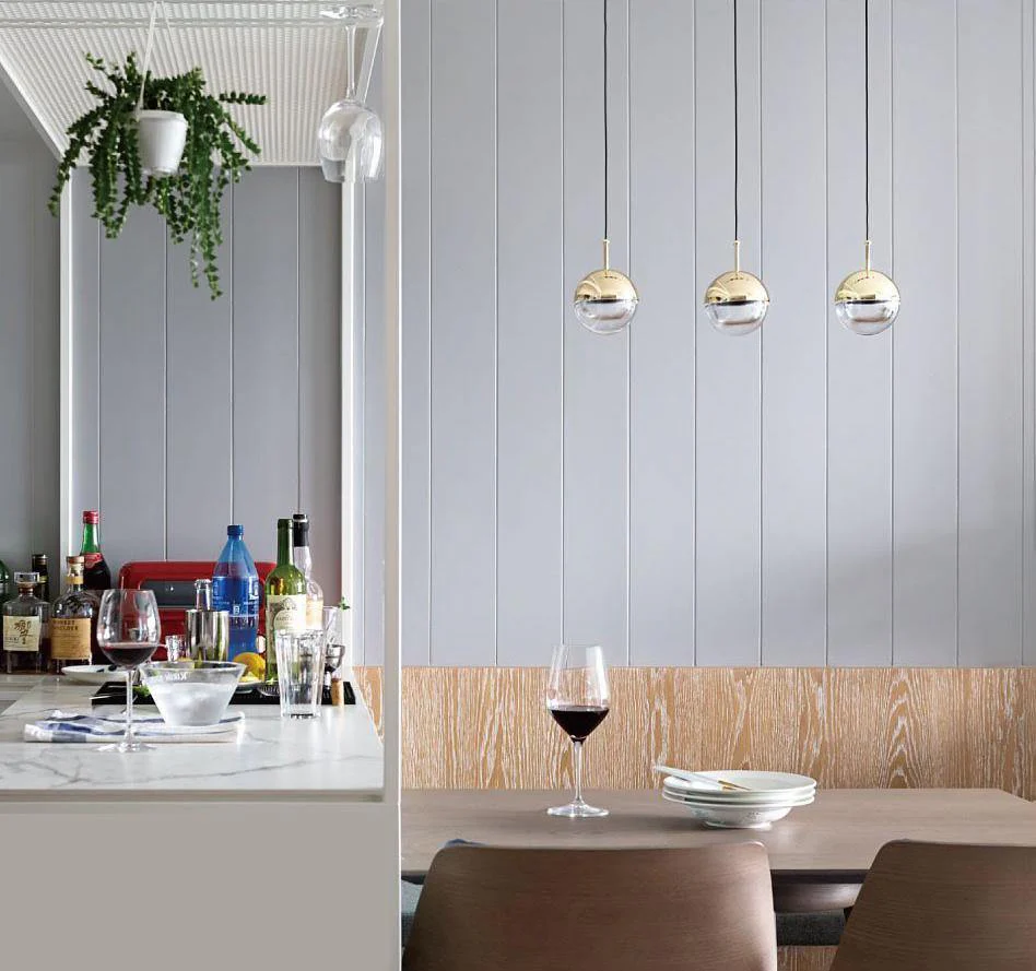 Подвесной светильник Restaurant Art LED - 5 плафонов ∅70см x 200см, розовое золото, теплый свет