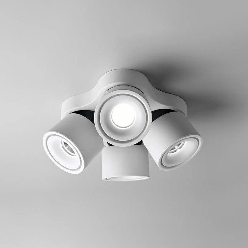 Трековый светильник Rotating Folding -  модель B, 3 источника света, черный, холодный свет, 10 шт