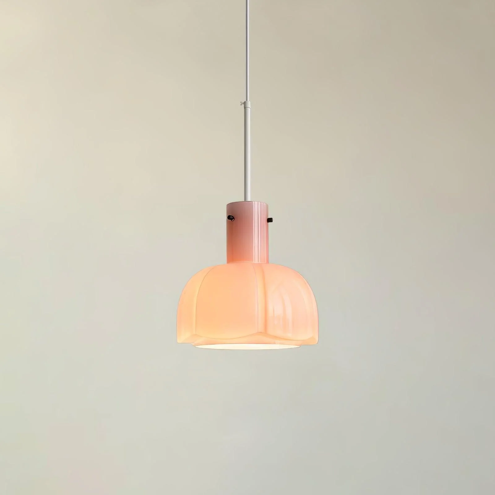Подвесной светильник Lumina Petal Glass - ∅26см x 40см, коричневый