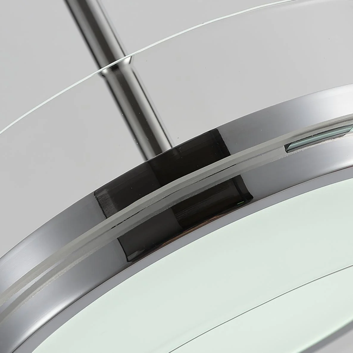 Impex Florina Chrome Table Lamp - ∅ 7.9″ x H 15.7″ / Dia 20cm x H 40cm / Chrome / US plug