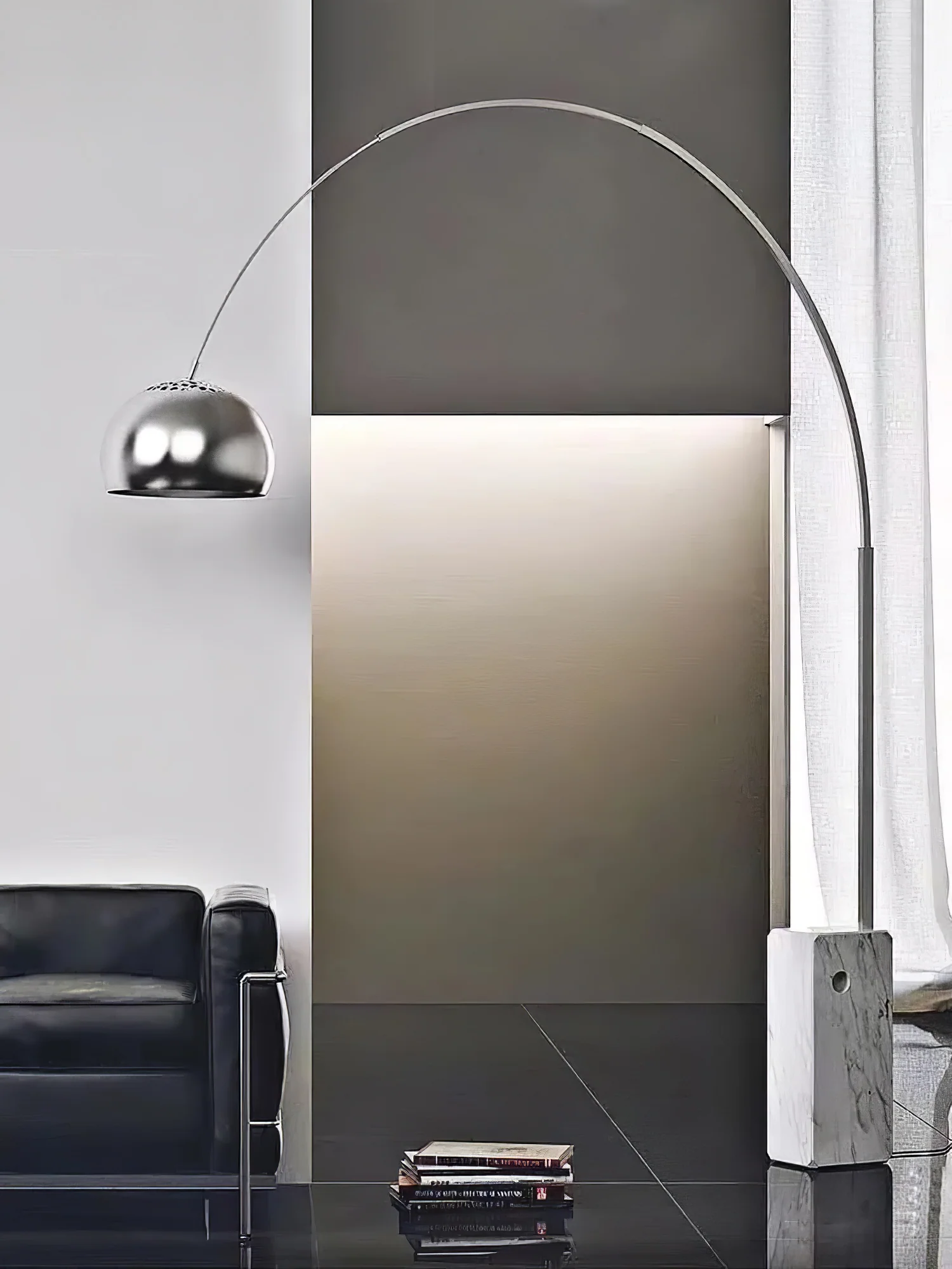 Arcadia Luxe Floor Lamp - W 66.9″ x H 74.8″/ W 170cm x H 190cm / Square Tube / AU plug