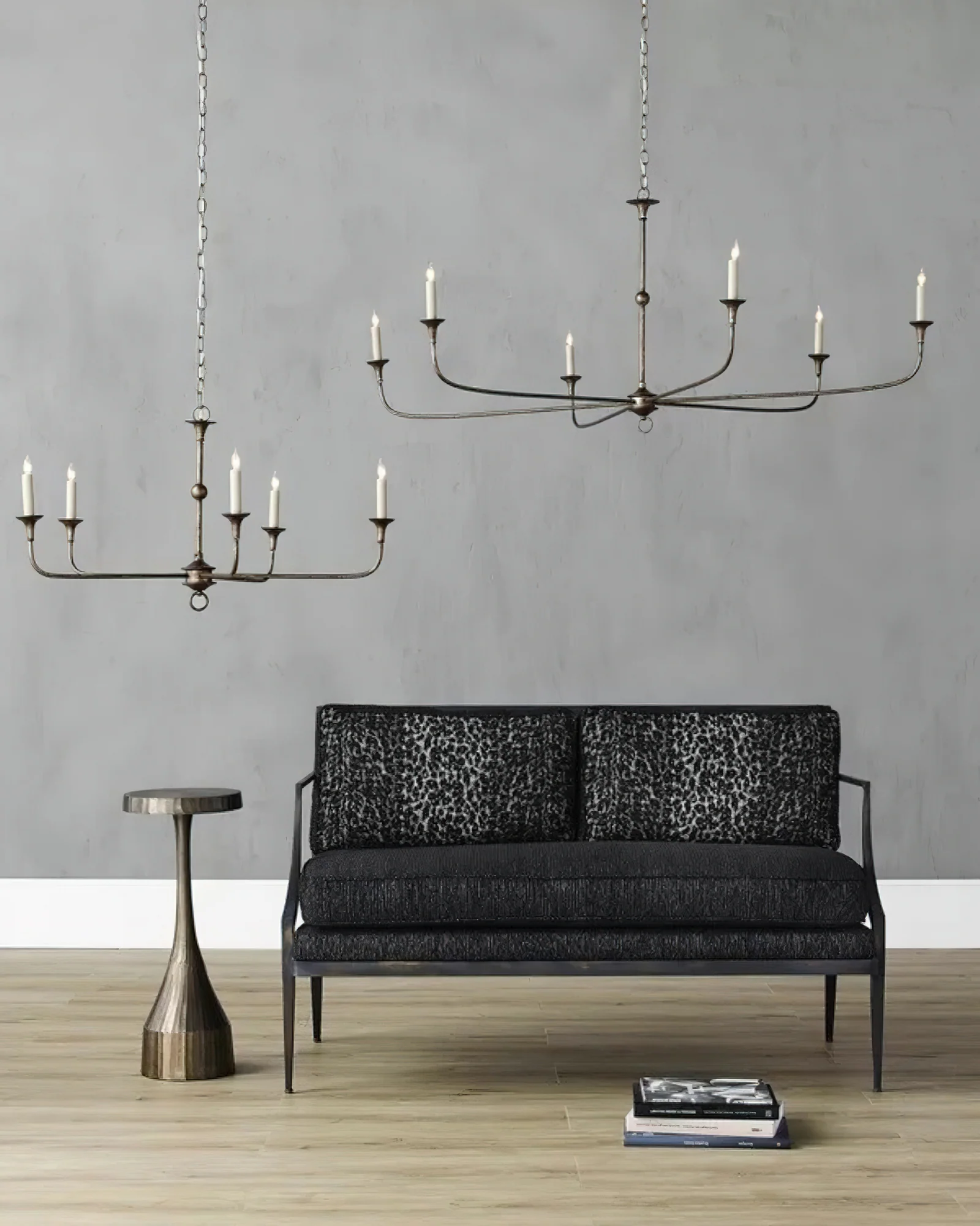 Люстра Elara Candle - 5 плафонов ∅91см x 47см, античная бронза
