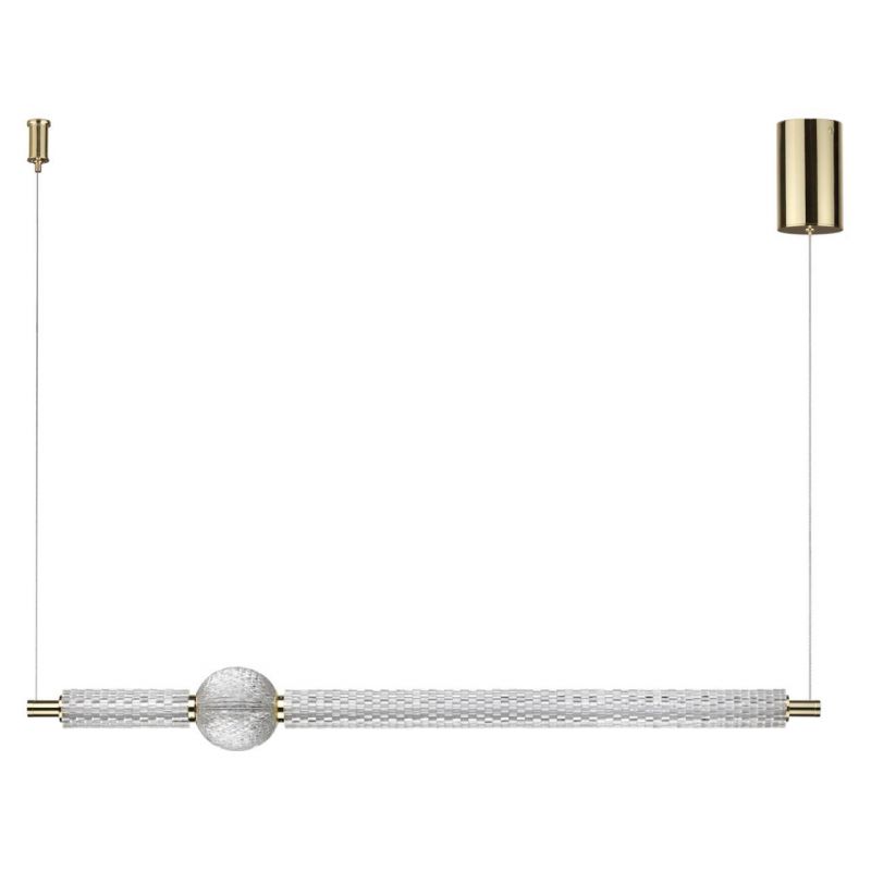 Подвес Odeon Light золотой/металл/акрил LED 28W 4000K 2340лм CRYSTAL 5008/28L