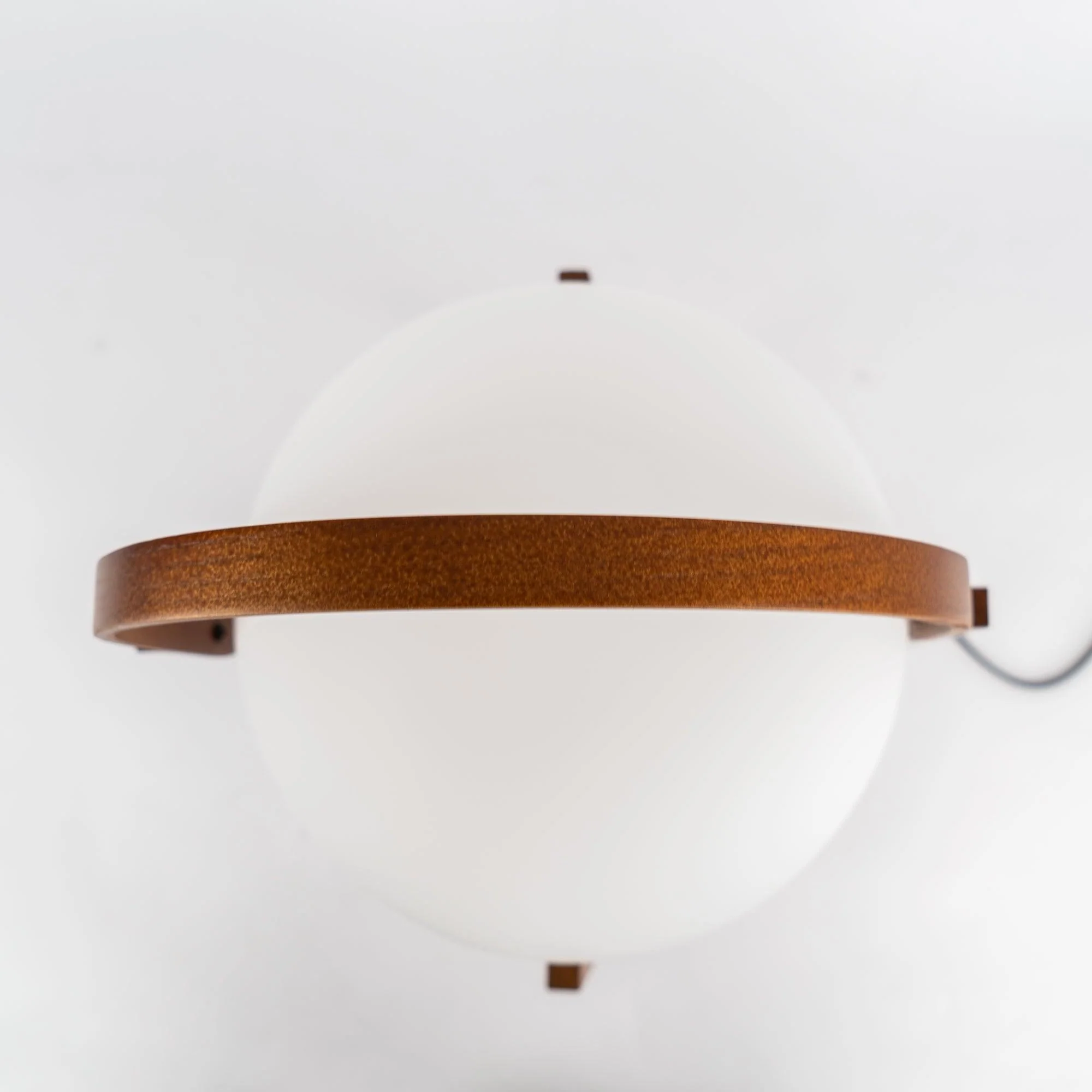 Настольный светильник Portable Lantern Glass - ∅25см x 41см, орех