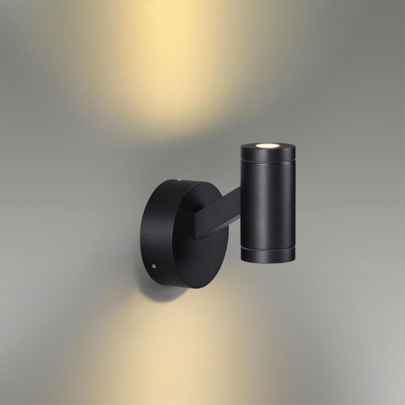 Настенный светильник Odeon Light черный/металл/акрил IP54 LED 6W 3000K 220V PRODY 6636/6WL