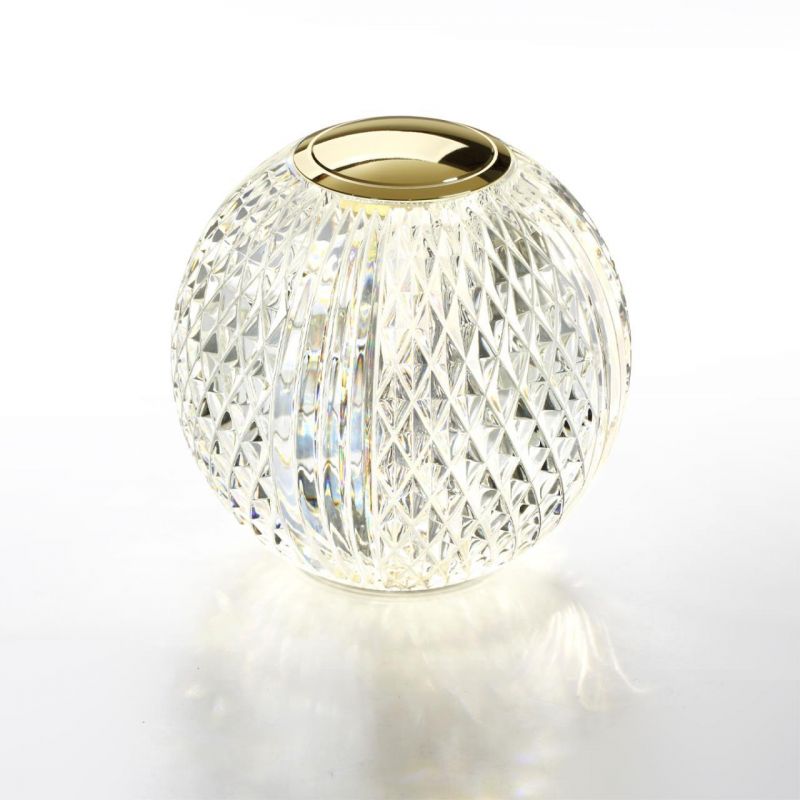Настольный светильник Odeon Light золотой/металл/акрил LED 2W 4000K 180лм CRYSTAL 5008/2TL