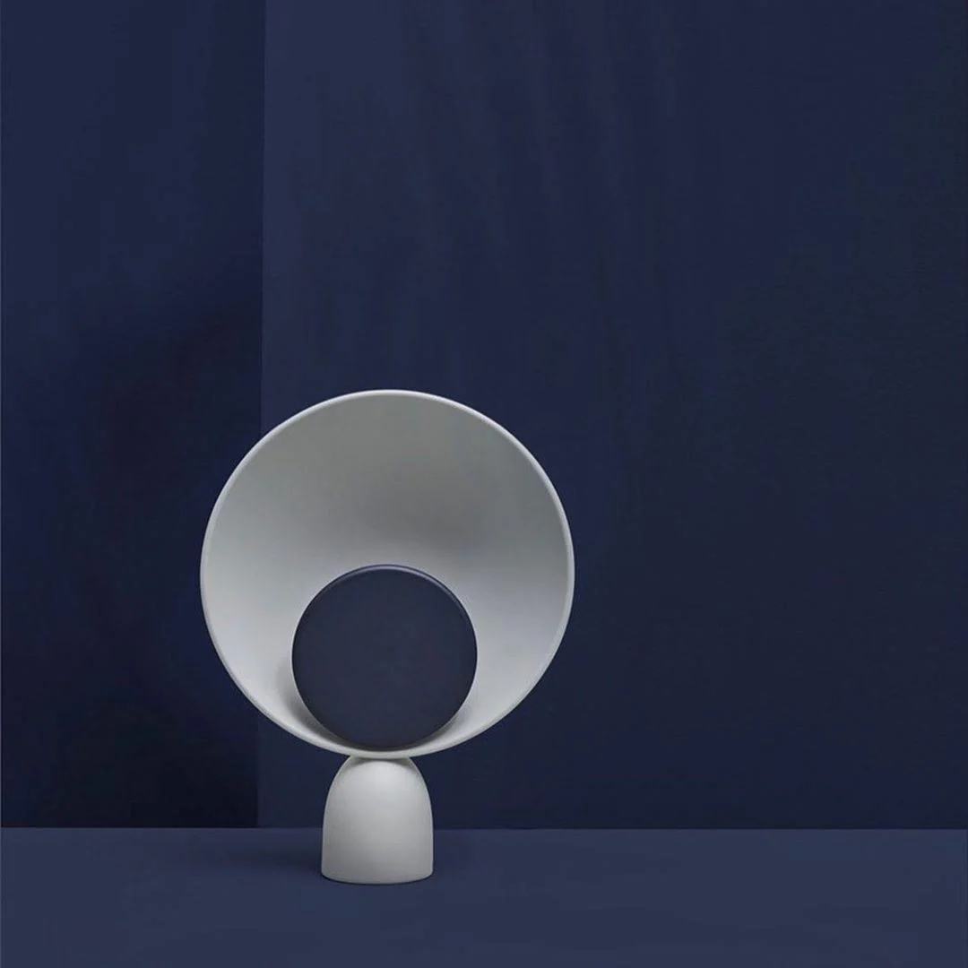 Blooper Table Lamp - ∅ 11″ x H 15″ / Dia 28cm x H 38cm / Gray+Gray / UK plug