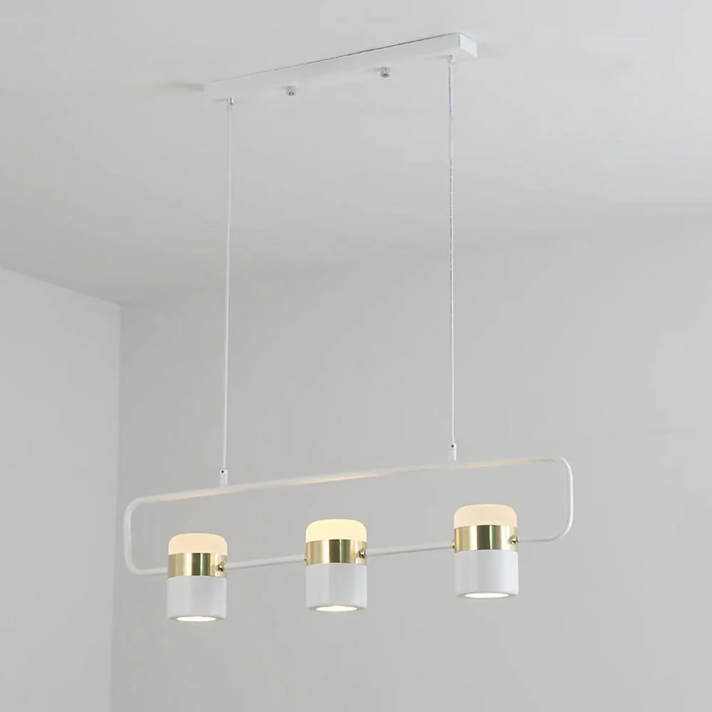 Подвесной светильник Adjustable Glass - горизонтальный: 18см x 11см, золотой, белый, холодный свет