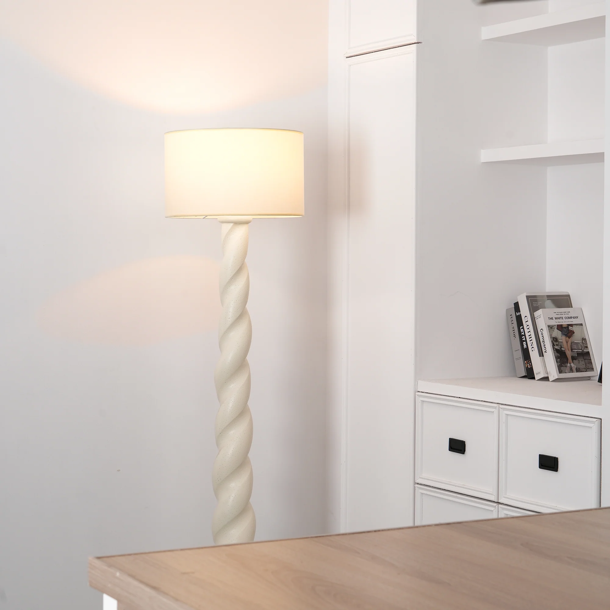 Торшер Yisi North Tower - ∅45см x 165см, белый