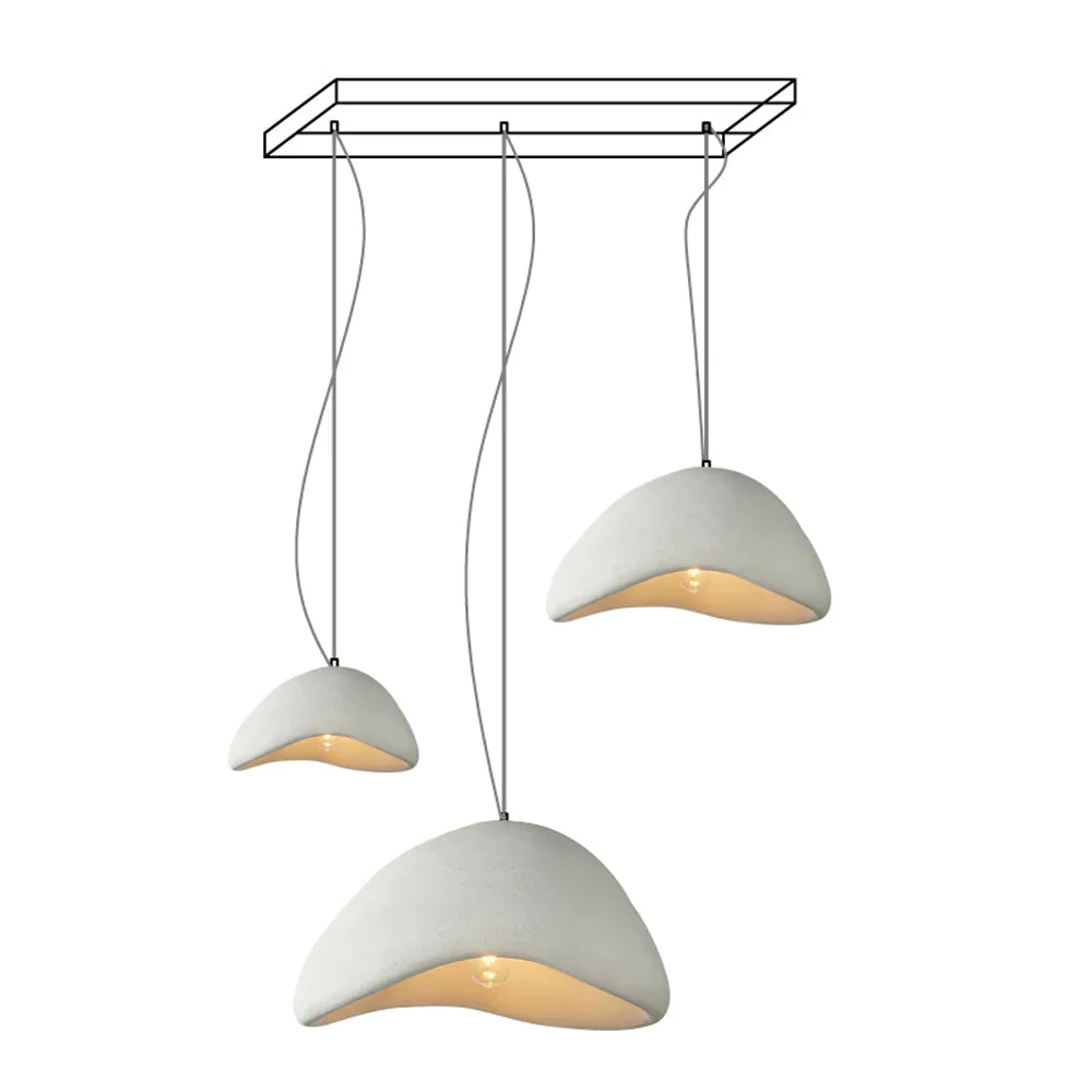 Люстра Khmara Halia Combination A - ∅40см x 22см + ∅60см x 33см, серый, длинное крепление