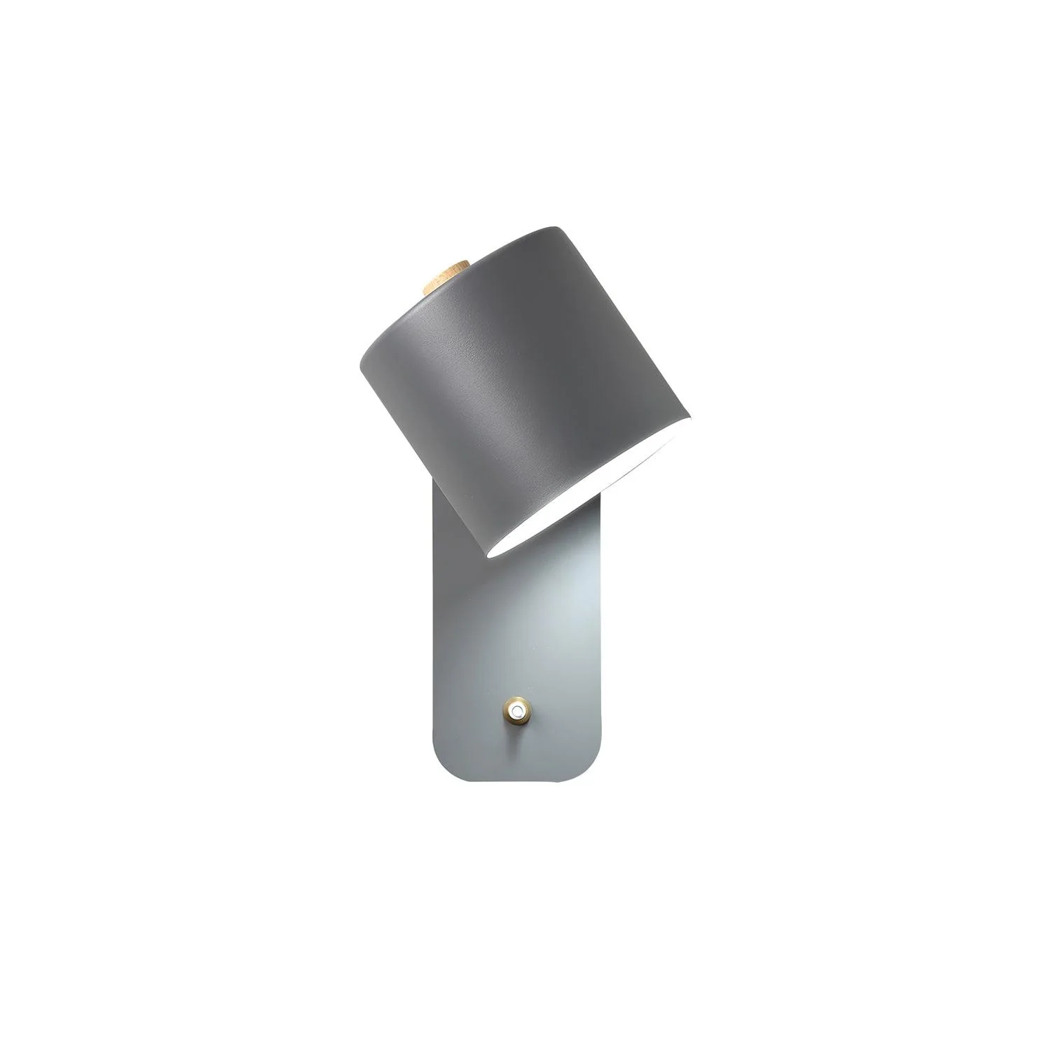 Настенный светильник Rotatable Cylinder Plug-in - ∅13см x 30см, белый