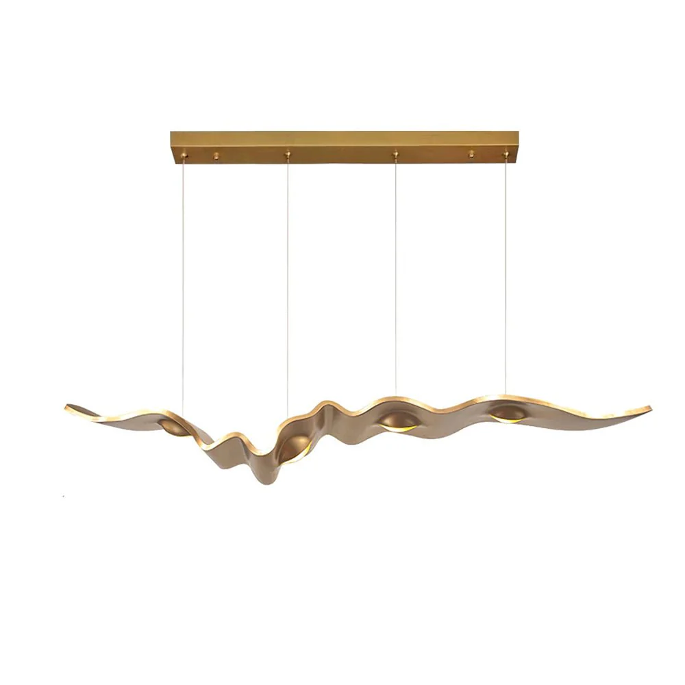 Люстра Gold Ribbon - ∅190см x 150см, золотой, теплый свет