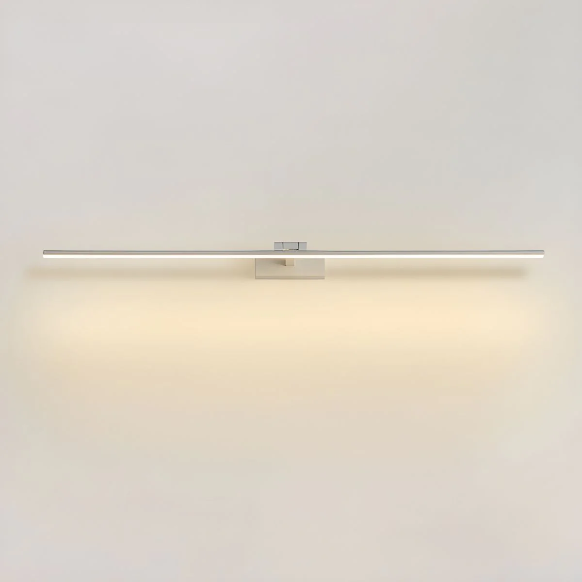 Настенный светильник Linear Bathroom - ∅80см x 6см, черный, теплый свет