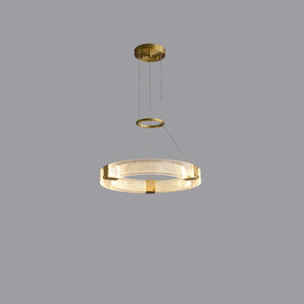 Люстра Parallel LED - два уровня ∅80см + ∅60см, холодный свет, круглая