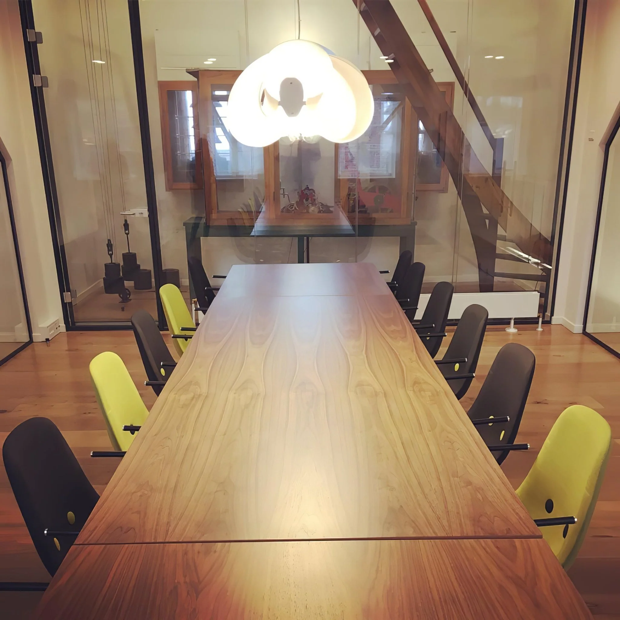 Люстра Caterpillar - ∅150см x 35см, белый, теплый свет
