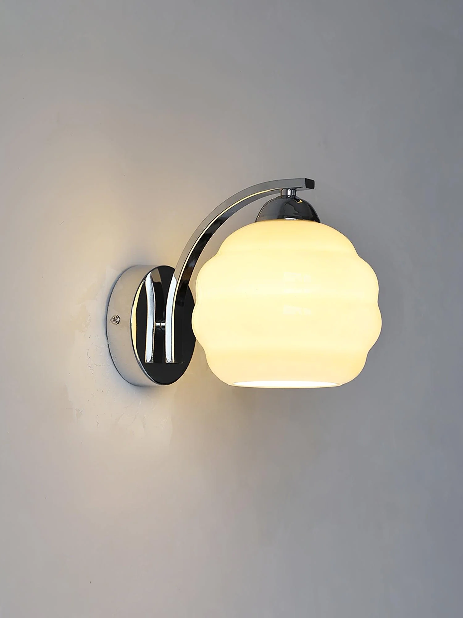 Настенный светильник Art Deco Vintage - ∅15см x 16см, золотой, бежевый