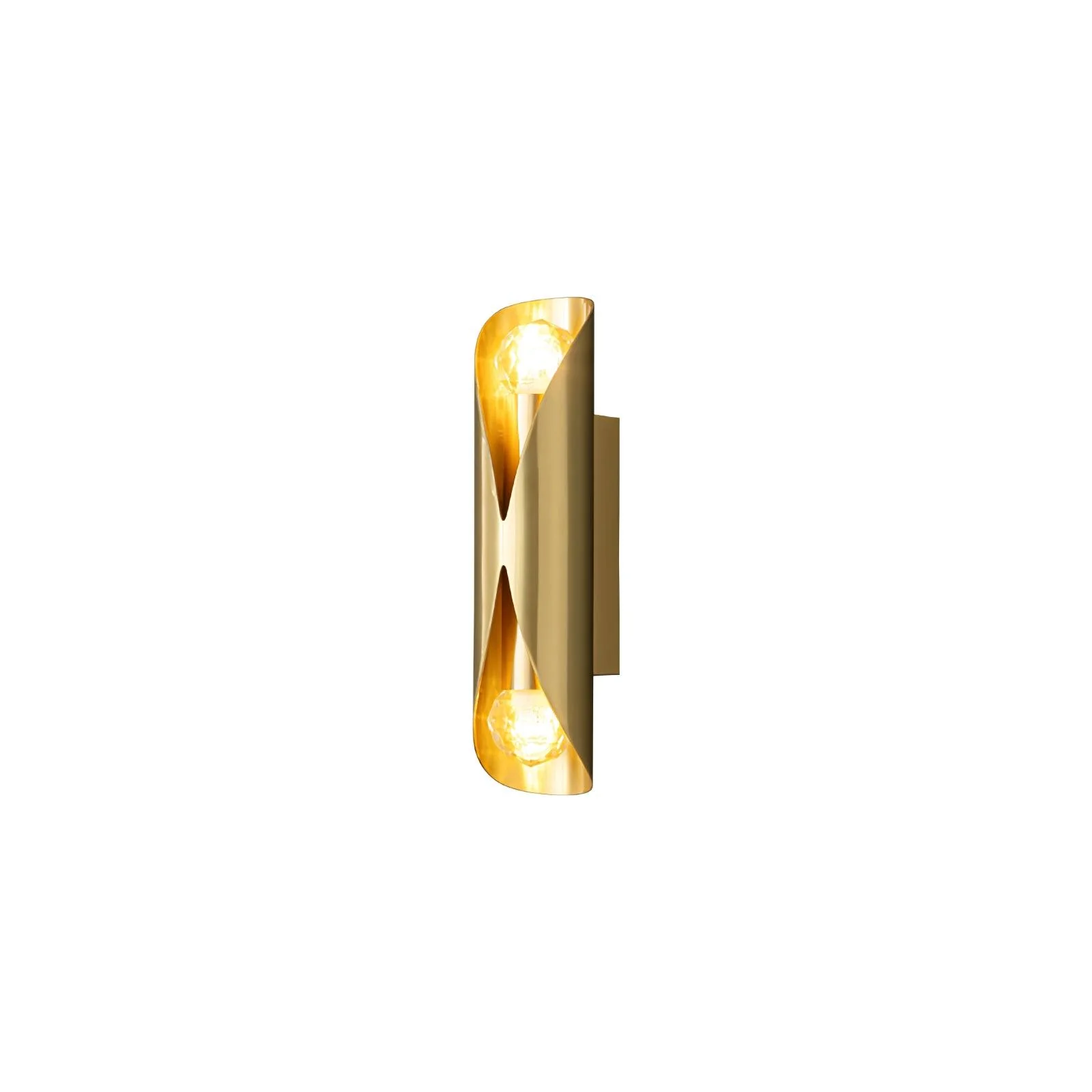 Diamonds Brass Wall Lamp - Set of 2 / Black