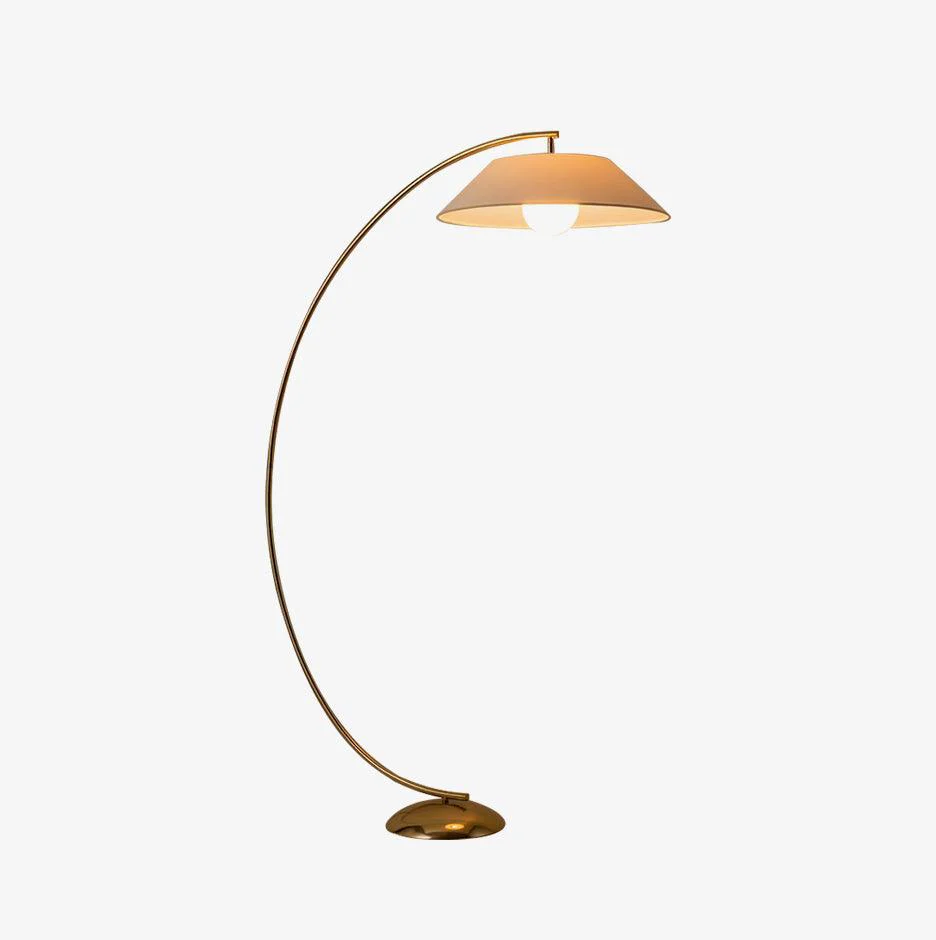 Circo Floor Lamp - ∅ 34.4″ x H 70.9″ / Gold+White / US plug