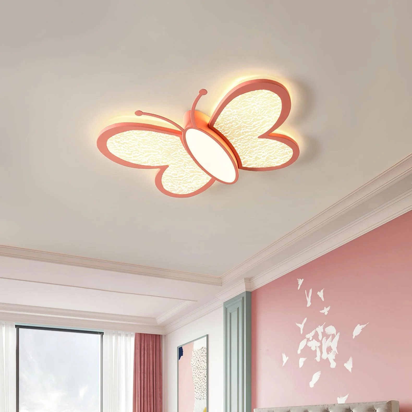 Потолочный светильник Butterfly - 50см x 38см x 5см, белый, 3000-6500К