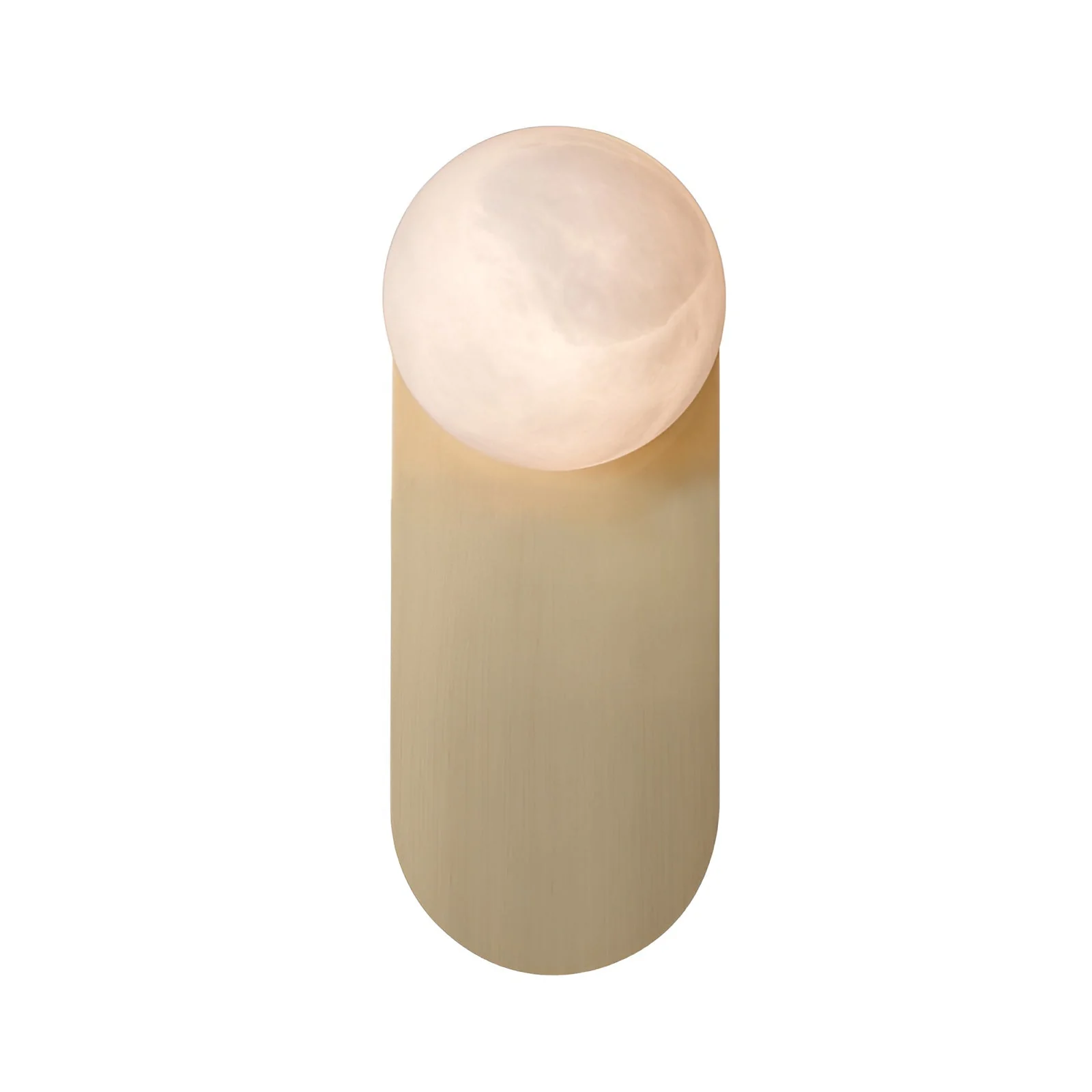 Adrion Alabaster Wall Light - ∅ 4.7″ x H 11.8″ / Dia 12cm x H 30cm / Copper & White / Set Of 2