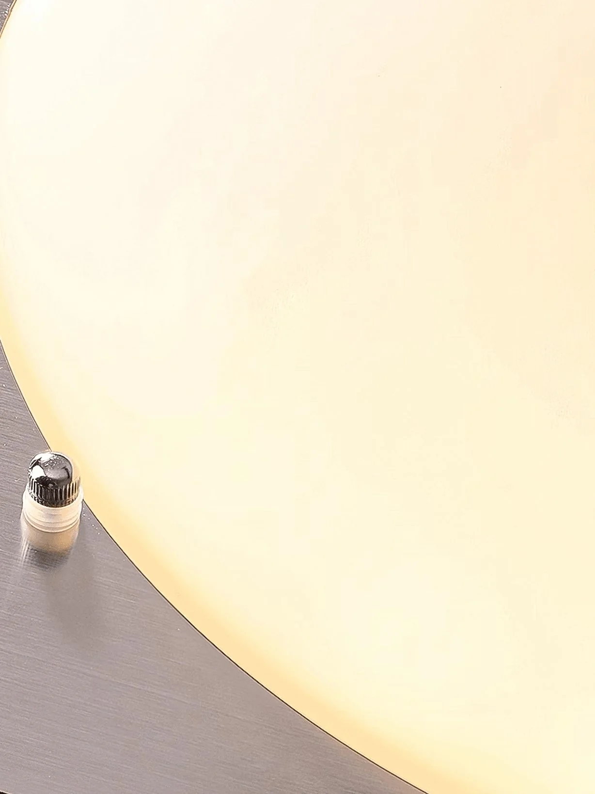 Потолочный светильник Edged Glass - 47см x 47см x 11см, нержавеющая сталь, белый, теплый свет