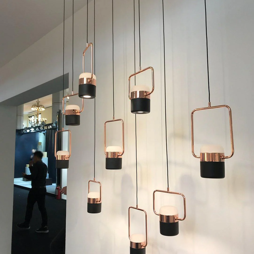 Подвесной светильник Adjustable Glass - горизонтальный: 18см x 11см, золотой, белый, холодный свет